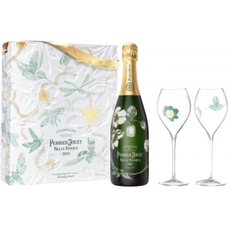 Perrier Jouët "La Belle Epoque" 2015 Coffret 2 Flûtes - 75cl