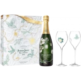 Perrier Jouët "La Belle Epoque" 2015 Coffret 2 Flûtes - 75cl