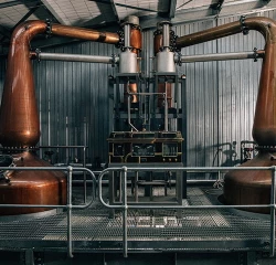 Alambics de la distillerie Pokeno